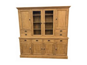 teak buffetkast maatwerk de loods meubelen met glas deuren en houten deuren