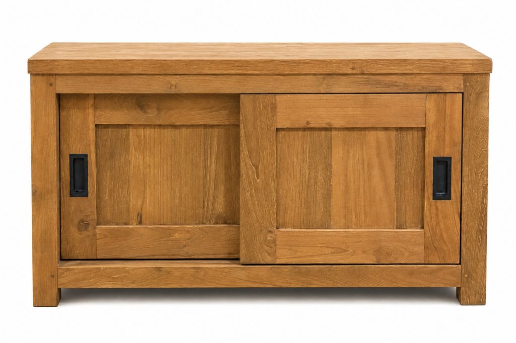 Tv kast teak schuifdeuren