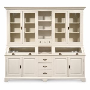 Geschilderde buffet vitrinekasten