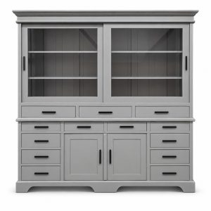 Geschilderde kasten buffet vitrine op maat